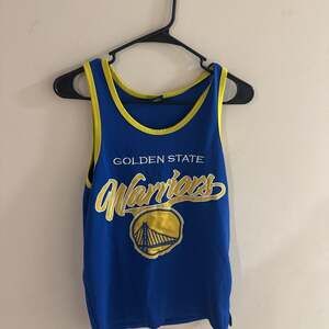 Golden State Warriors Jersey Tank Top Blue & Yellow Mesh NBA Fan Apparel